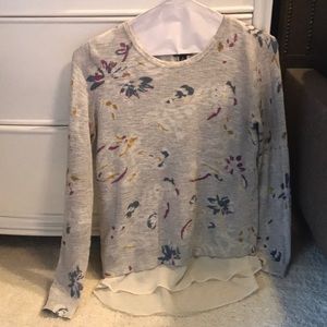 Lucky Brand long sleeve patterned sweater